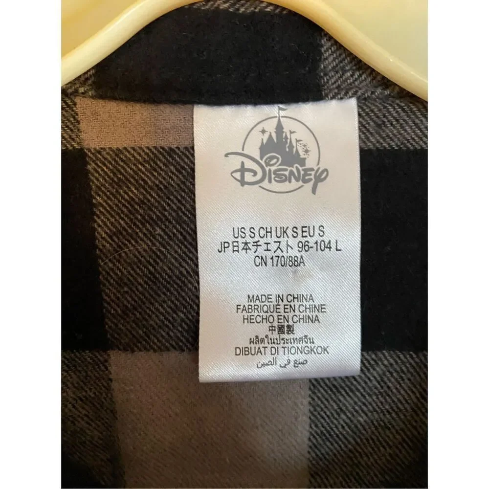 Walt Disney World, happy Halloween trick-or-treat plaid flannel shirt, size smal
